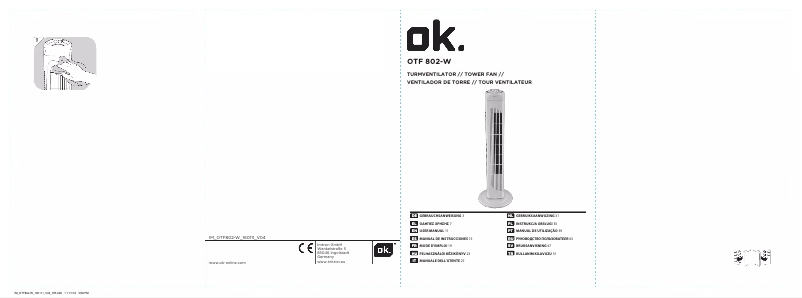 Página 1 del manual Manual de usuario OK OTF 802-W