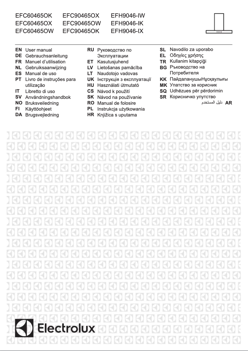 Page n°1 - Manuel utilisateur Electrolux EFC90465OK