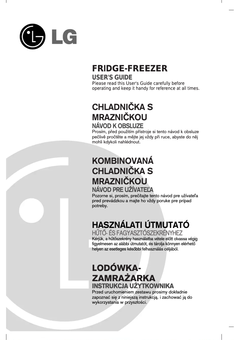 Image de la première page du manuel de l'appareil GR-439BVRA