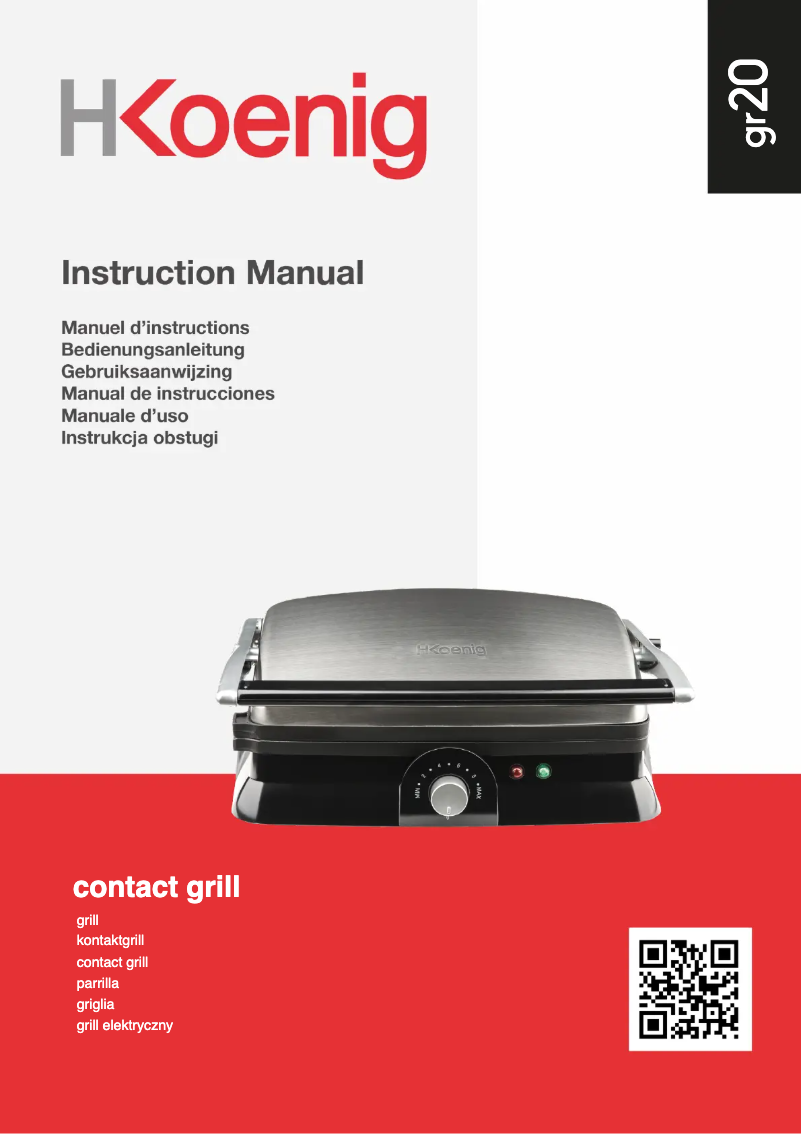 Image de la première page du manuel de l'appareil GR20