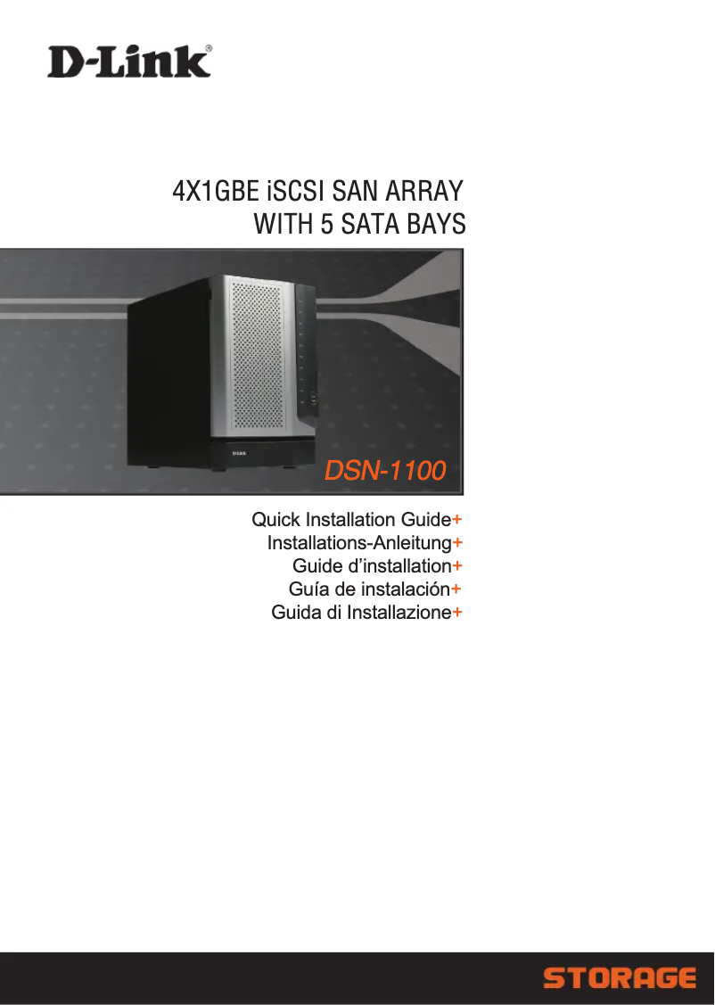 Page n°1 - Guide d'installation D-Link DSN-1100