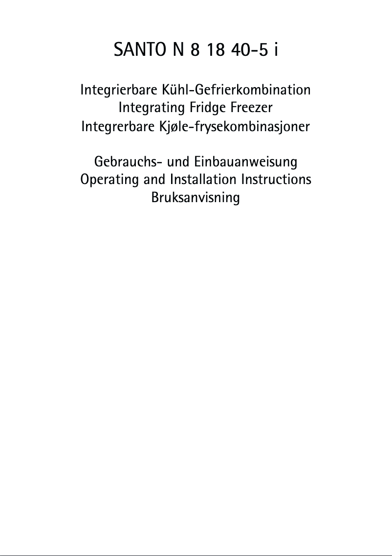 Image de la première page du manuel de l'appareil SN81840-5I