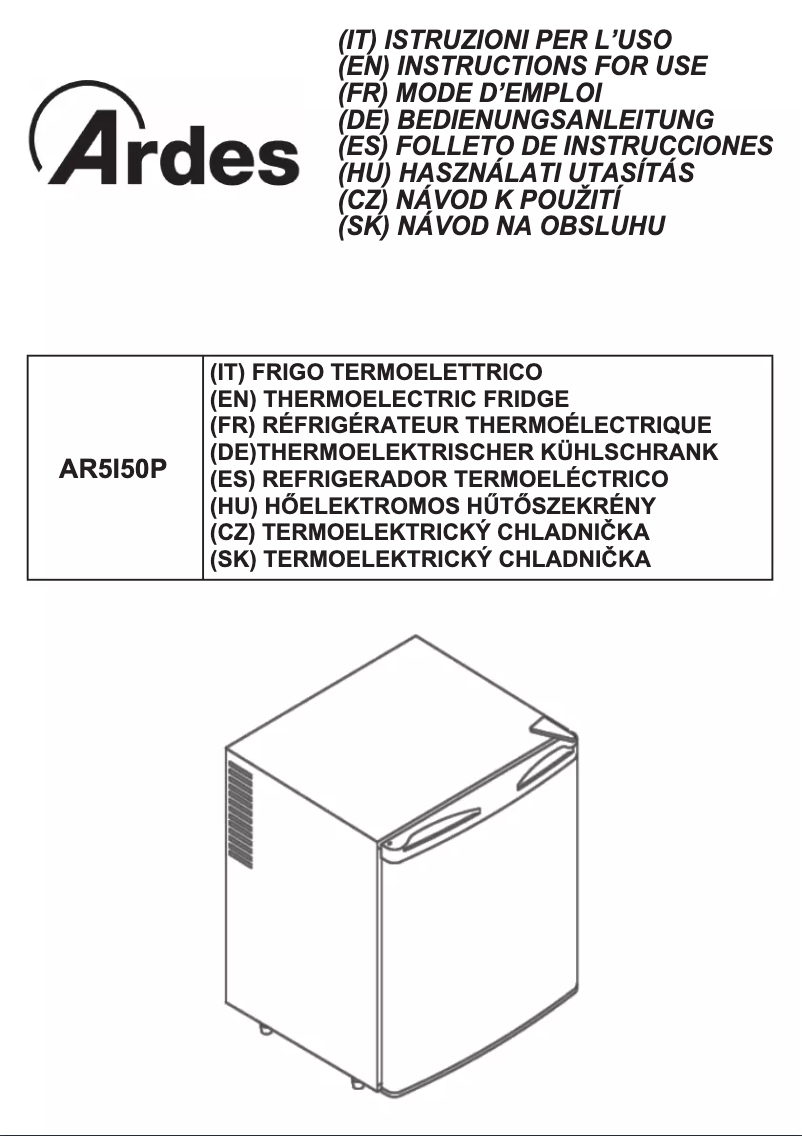 Página 1 del manual Manual de usuario Ardes AR5I50P