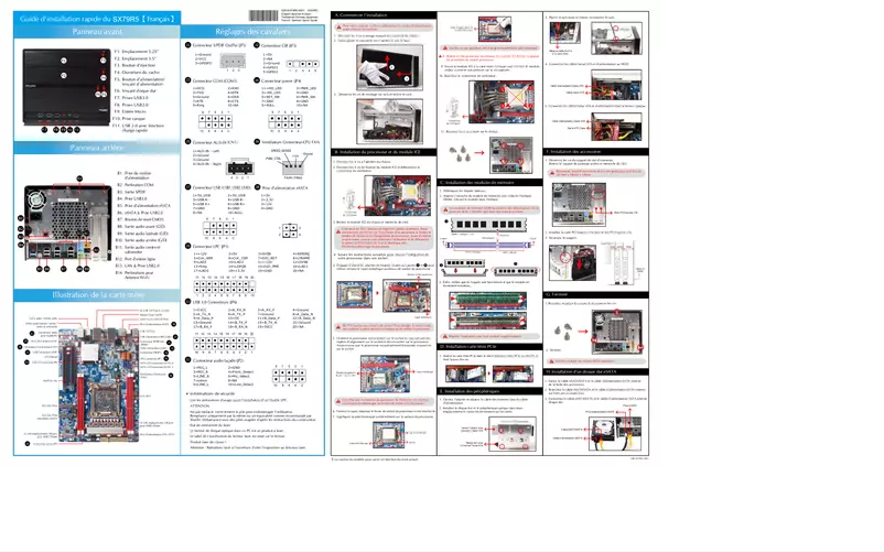 Page 1 of the manual User Manual Shuttle SX79R5