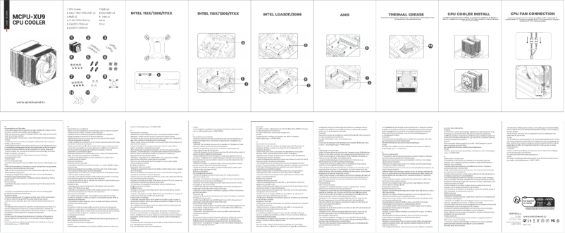 Image de la première page du manuel de l'appareil MCPU-XU9