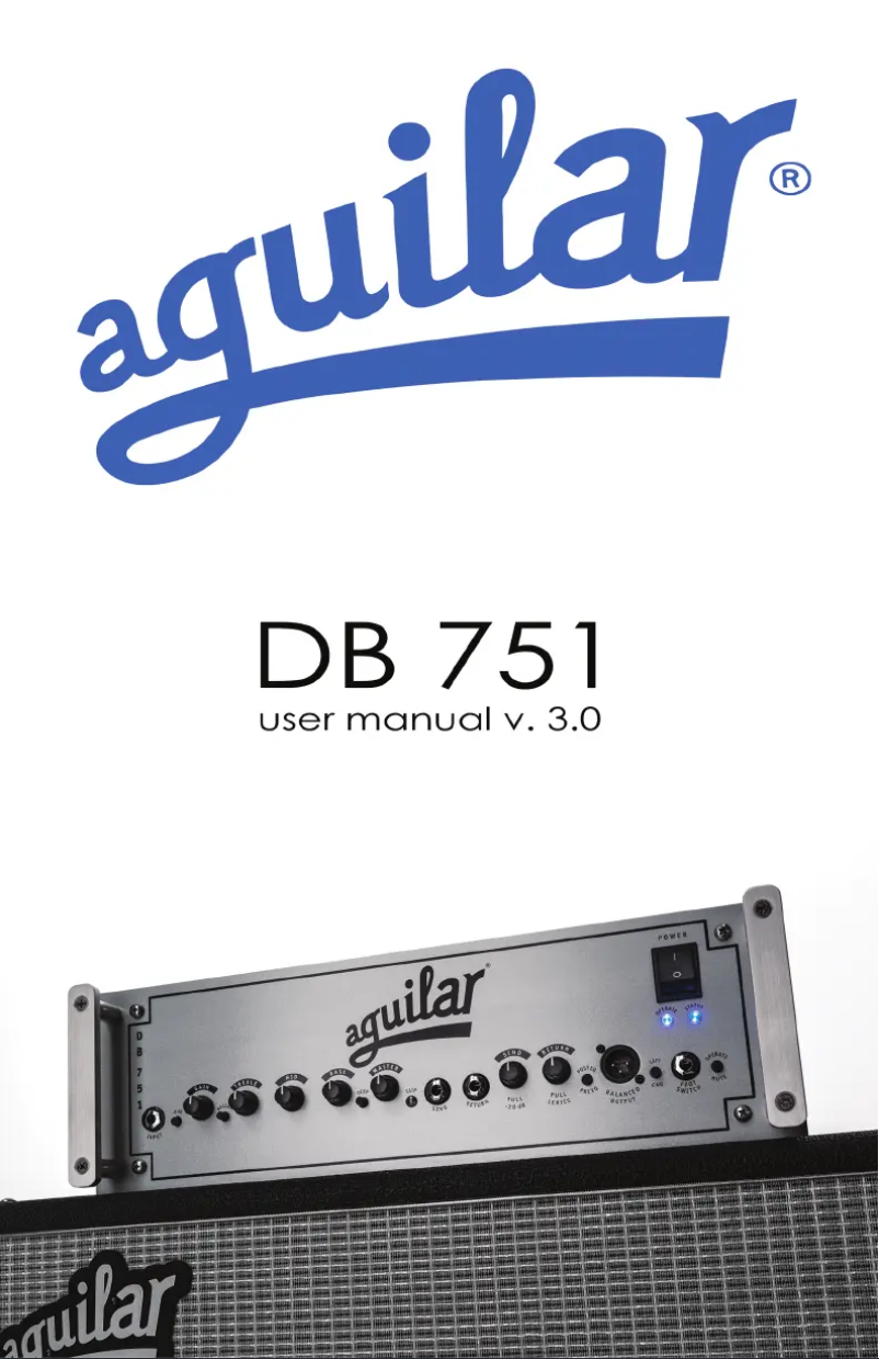Page n°1 - Manuel utilisateur Aguilar DB 751