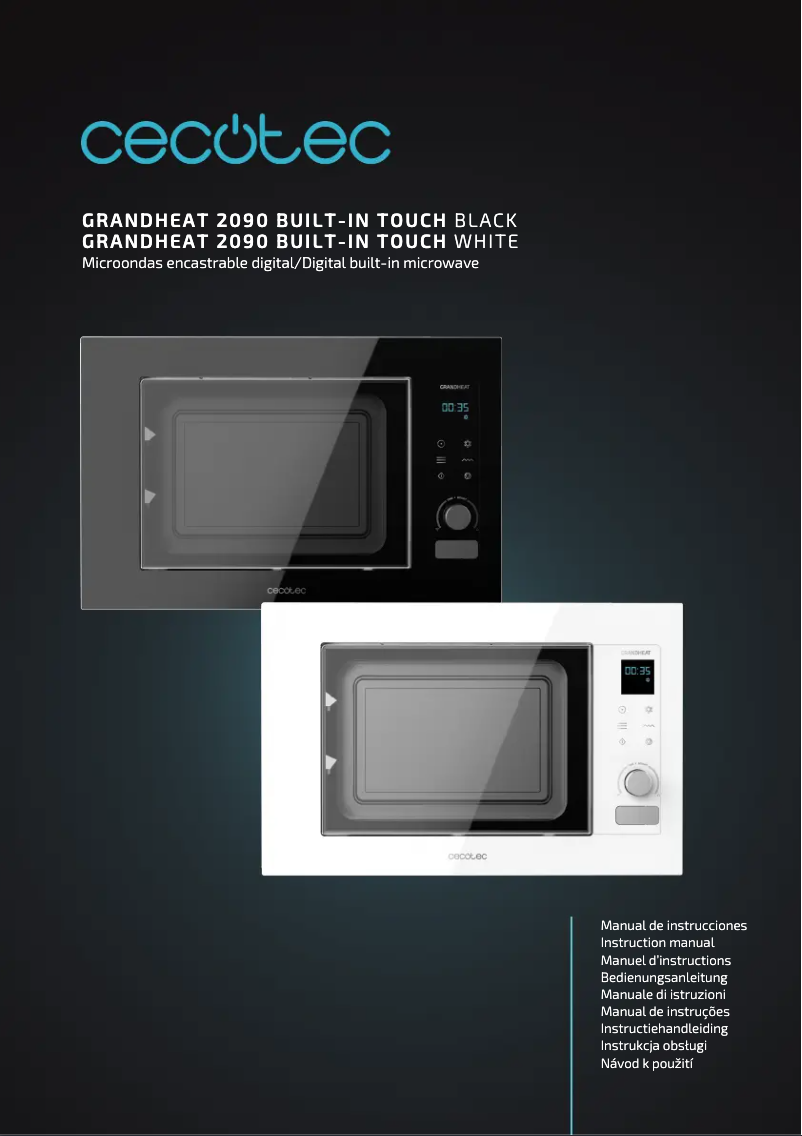 Page 1 de la notice Manuel utilisateur Cecotec GrandHeat 2090 Built-in Touch