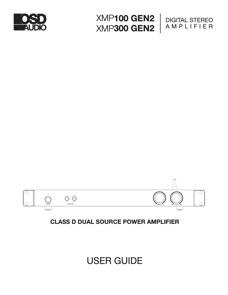 Página 1 del manual Manual de usuario OSD Audio XMP300BT GEN2