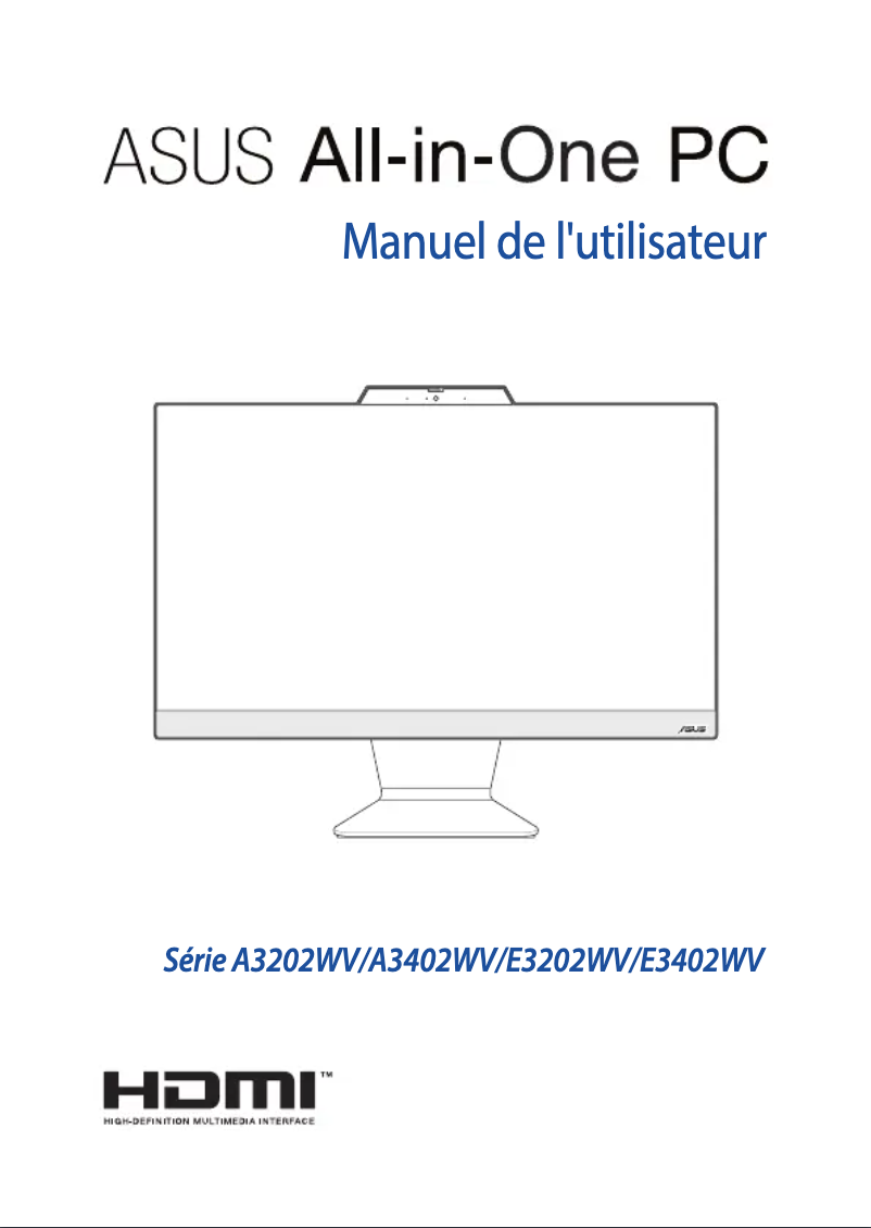 Image de la première page du manuel de l'appareil A3402WV