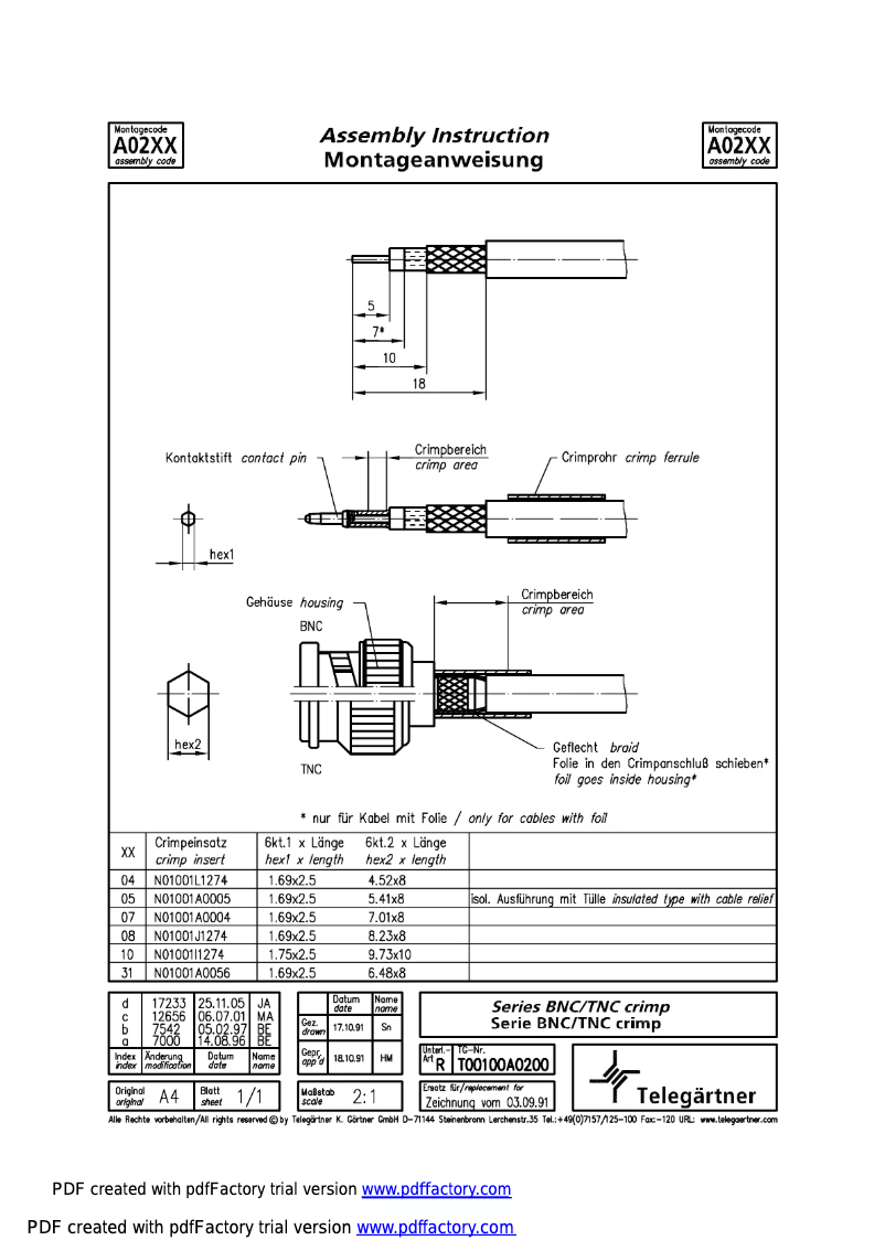 Image de la première page du manuel de l'appareil J01002F1288Y