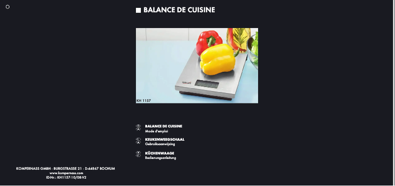 Image de la première page du manuel de l'appareil KH 1157