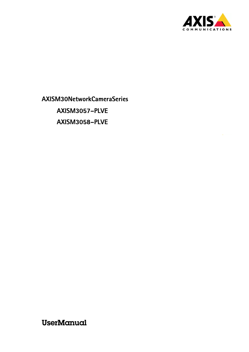 Image de la première page du manuel de l'appareil M3058-PLVE