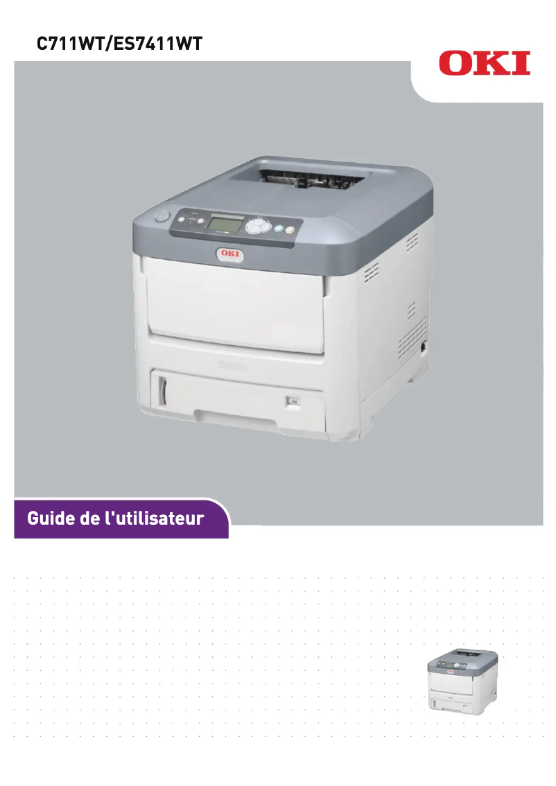 Page 1 de la notice Manuel utilisateur OKI C711WT