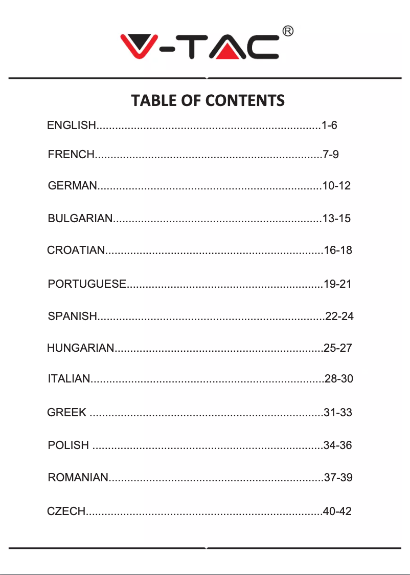 Image de la première page du manuel de l'appareil VT-3510