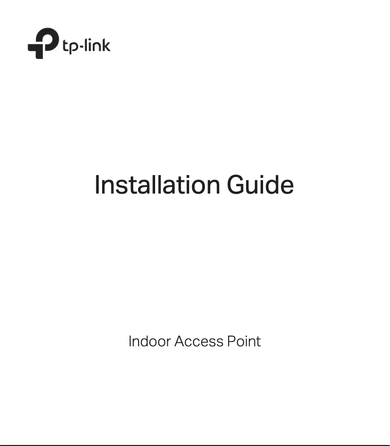 Page n°1 - Guide d'installation TP-Link Omada Pro AP7650