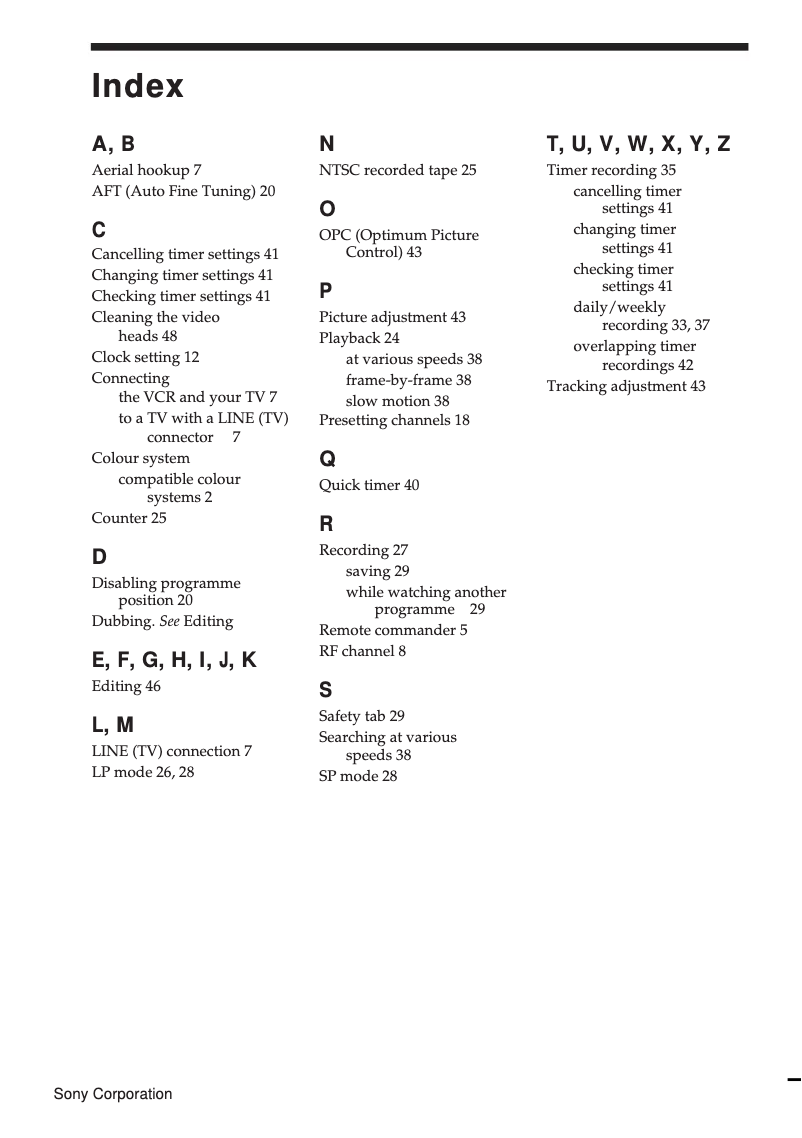 Page n°1 - Manuel utilisateur Sony SLV-E480EG