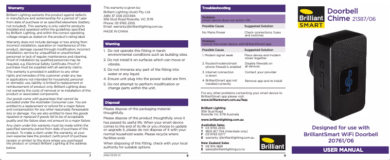 Página 1 del manual Manual de usuario Brilliant 21387/06