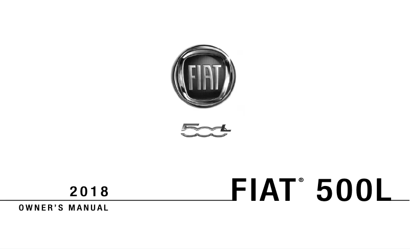 Page 1 de la notice Manuel utilisateur Fiat 500L (2018)