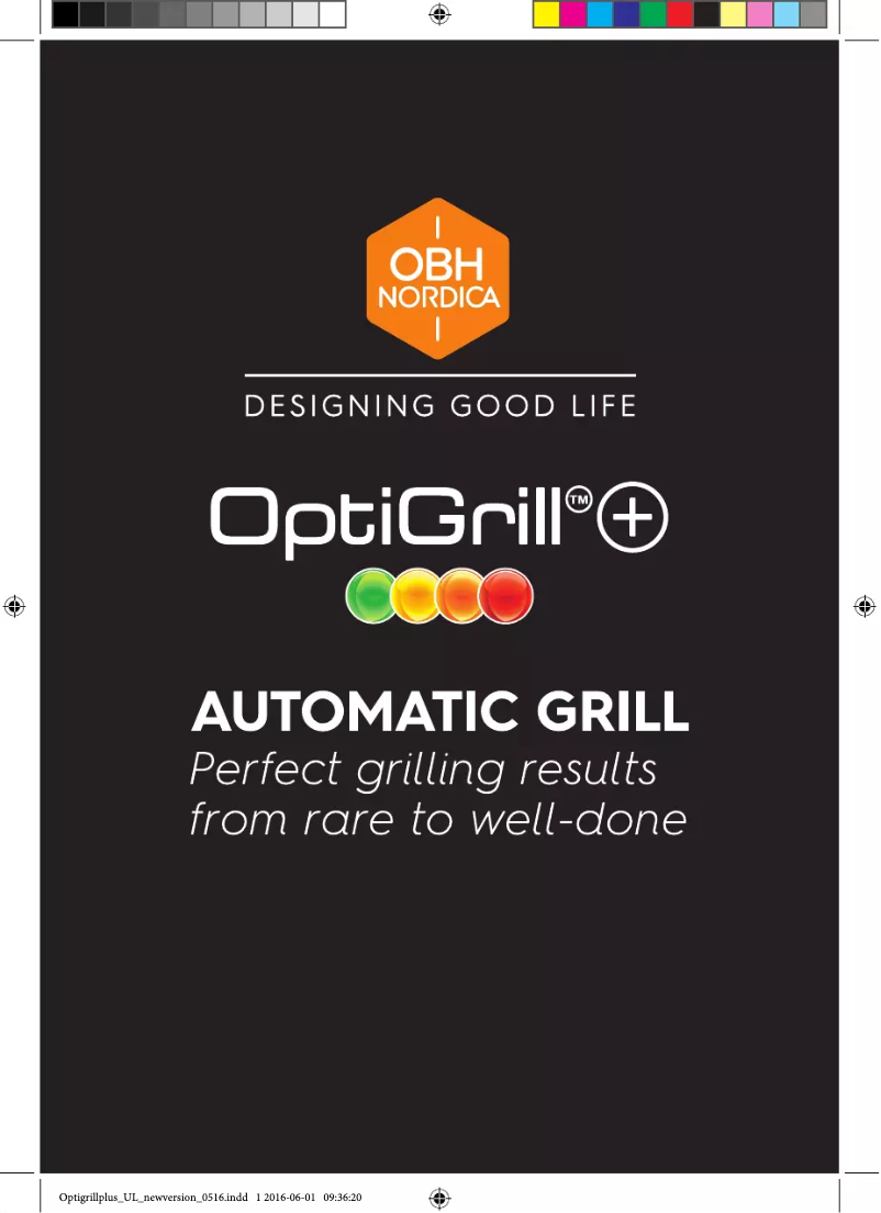 Page 1 de la notice Manuel utilisateur OBH Nordica OptiGrill+