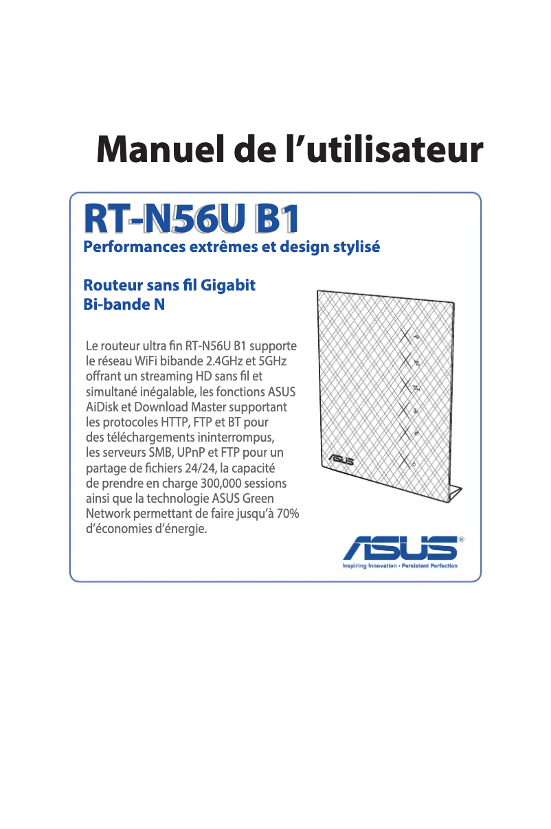 Page 1 de la notice Manuel utilisateur Asus RT-N56U B1