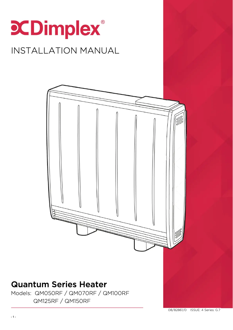 Page 1 de la notice Manuel utilisateur Dimplex QM125RF