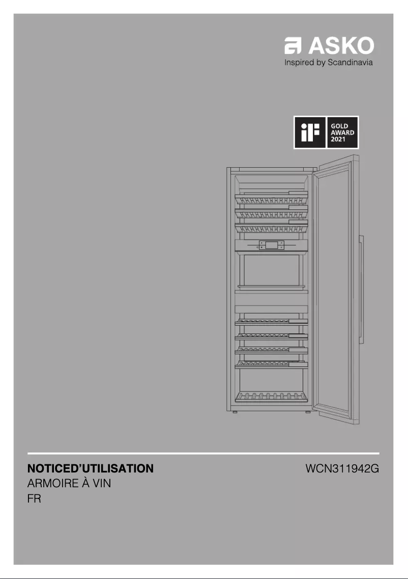 Image de la première page du manuel de l'appareil WCN311942G​