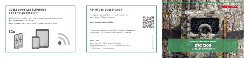 Image de la première page du manuel de l'appareil DTC 1200