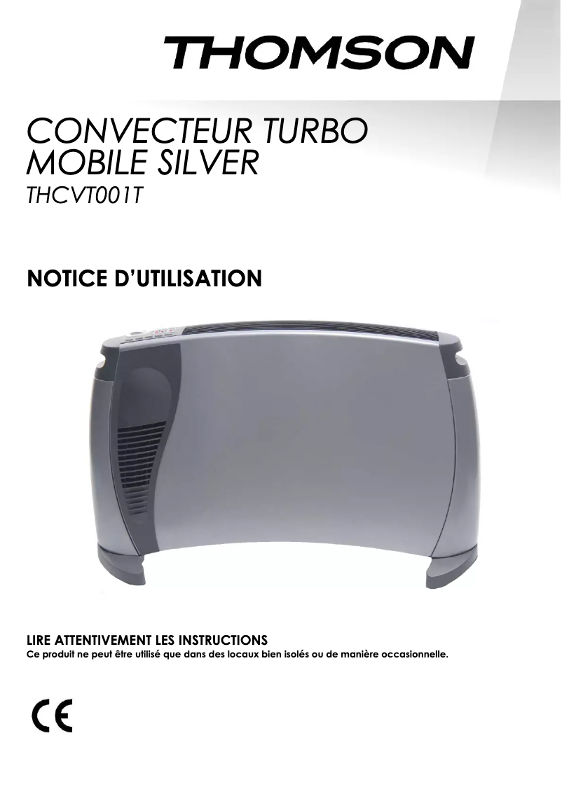 Page n°1 - Manuel utilisateur Thomson THCVT001T