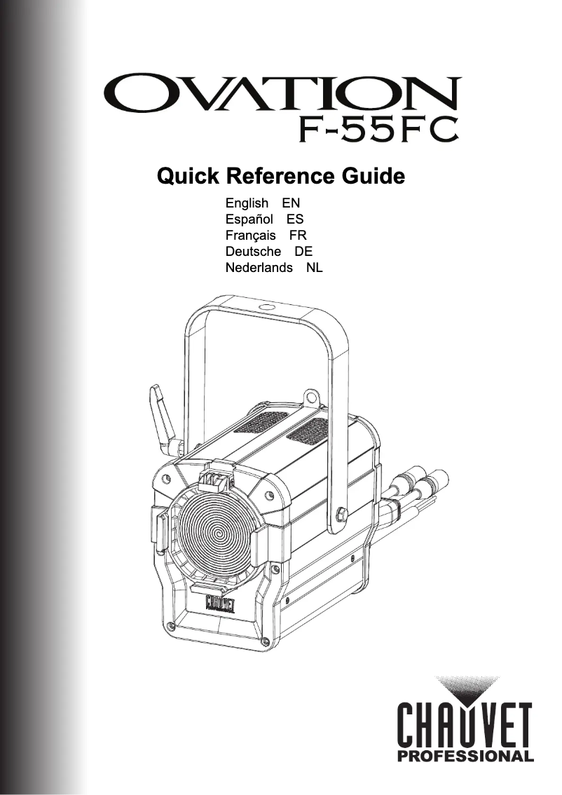 Page 1 de la notice Manuel utilisateur Chauvet Ovation F-55FC