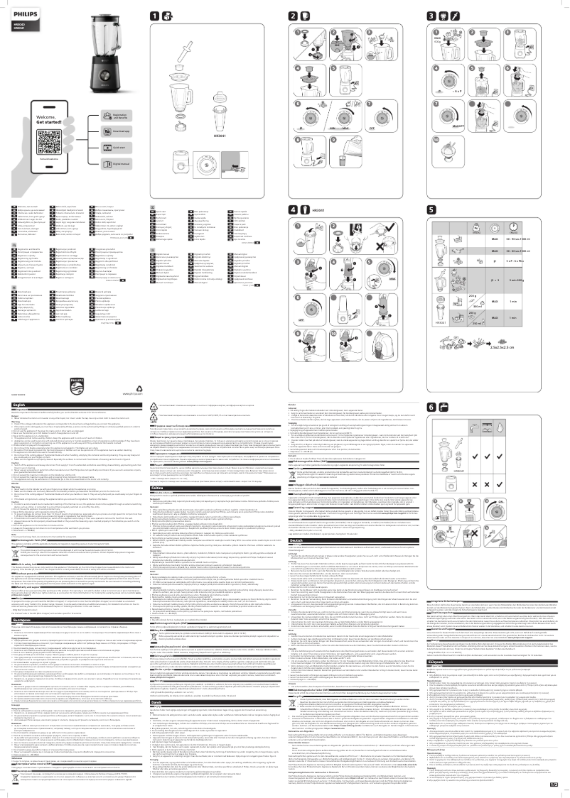 Page 1 de la notice Manuel utilisateur Philips HR3041