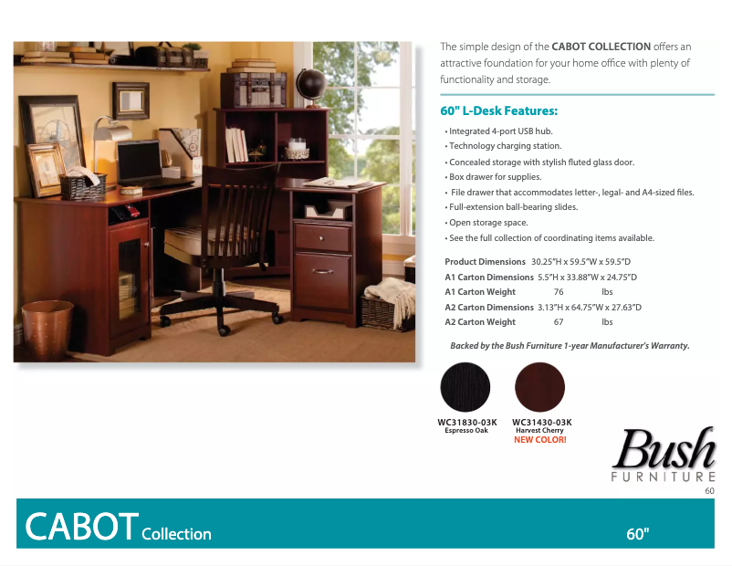 Image de la première page du manuel de l'appareil Cabot WC31830-03K