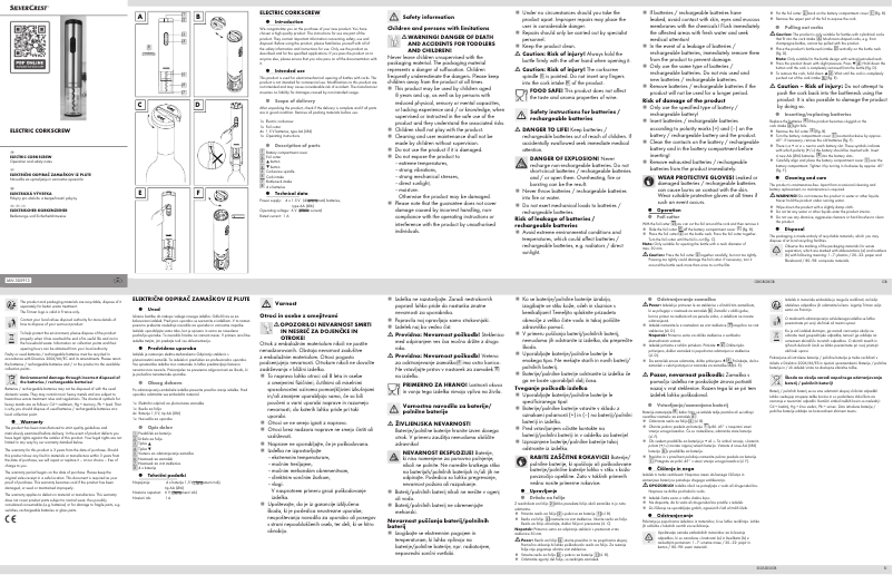 Page 1 de la notice Manuel utilisateur SilverCrest IAN 305913