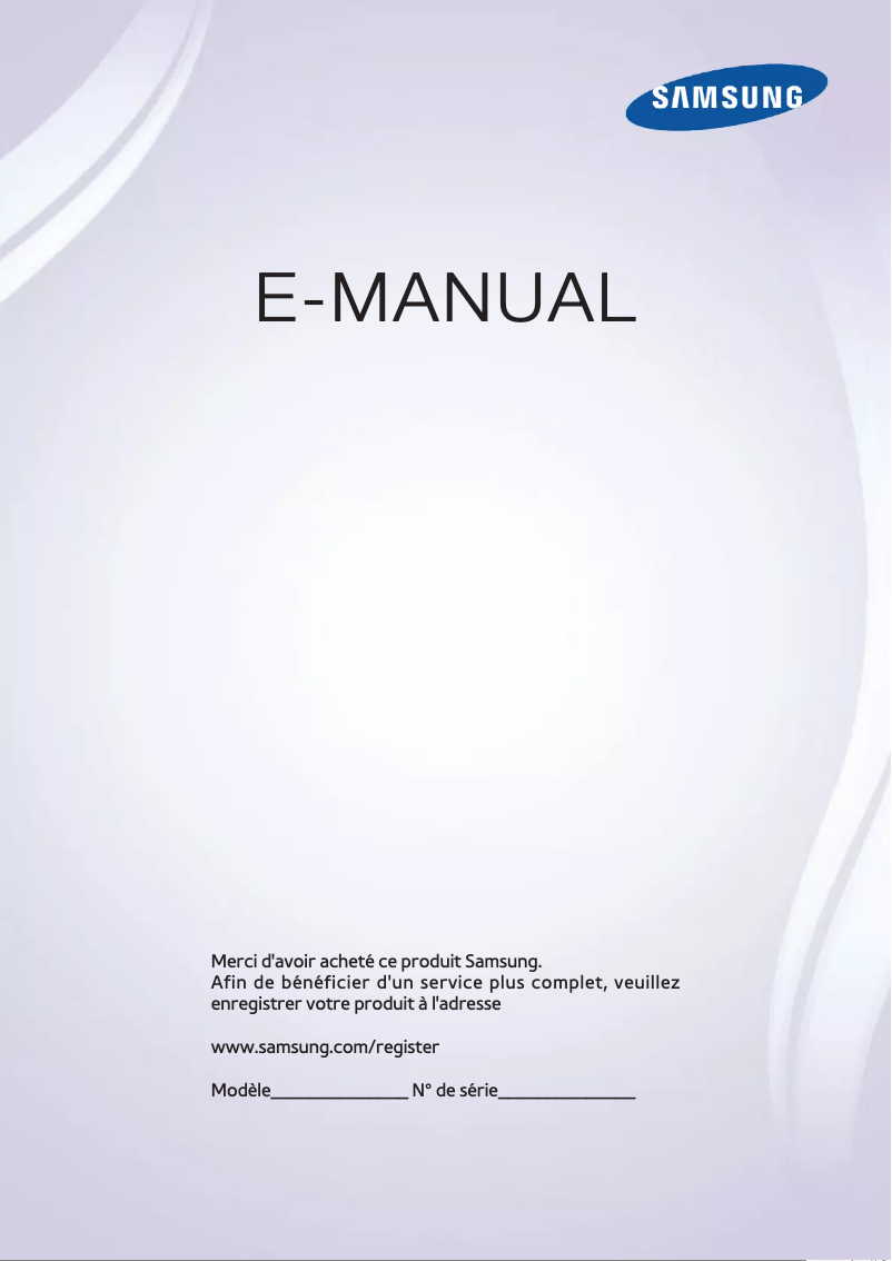 Image de la première page du manuel de l'appareil UE75F6400AW