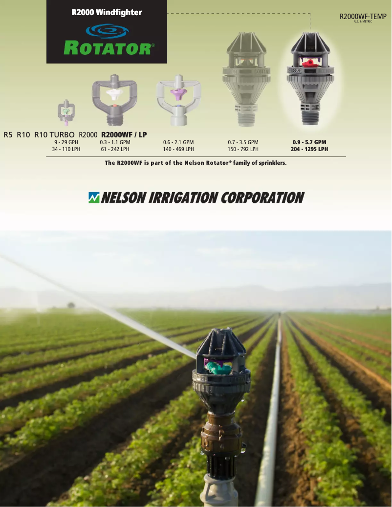 Page 1 de la notice Brochure Nelson R2000WF