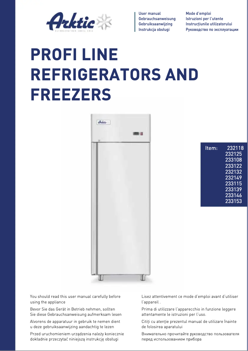 Page 1 de la notice Manuel utilisateur Arktic 232118