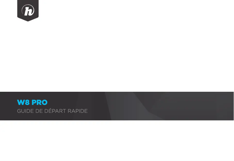 Image de la première page du manuel de l'appareil W8 Pro