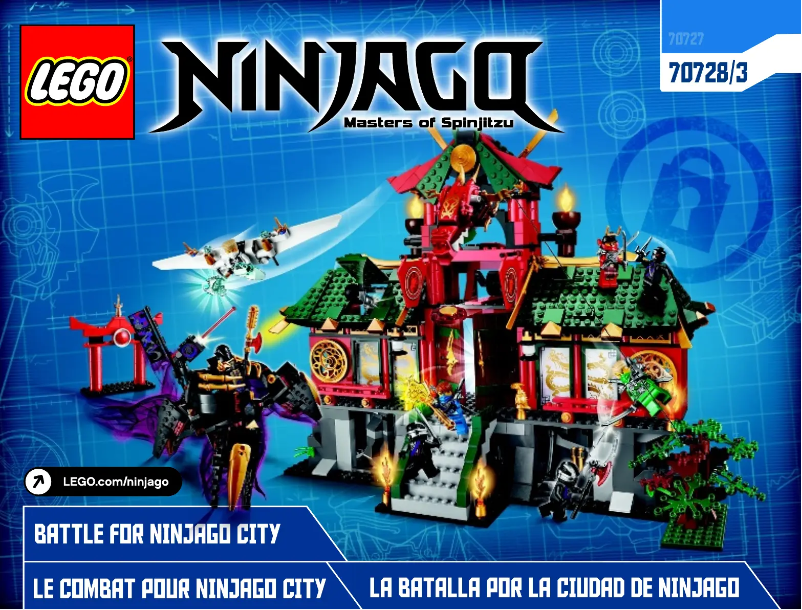 Image de la première page du manuel de l'appareil Ninjago 70728