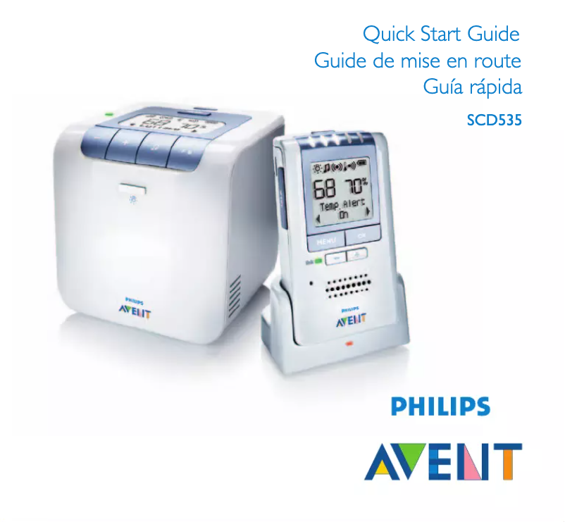 Page n°1 - Guide de démarrage rapide Philips AVENT SCD535