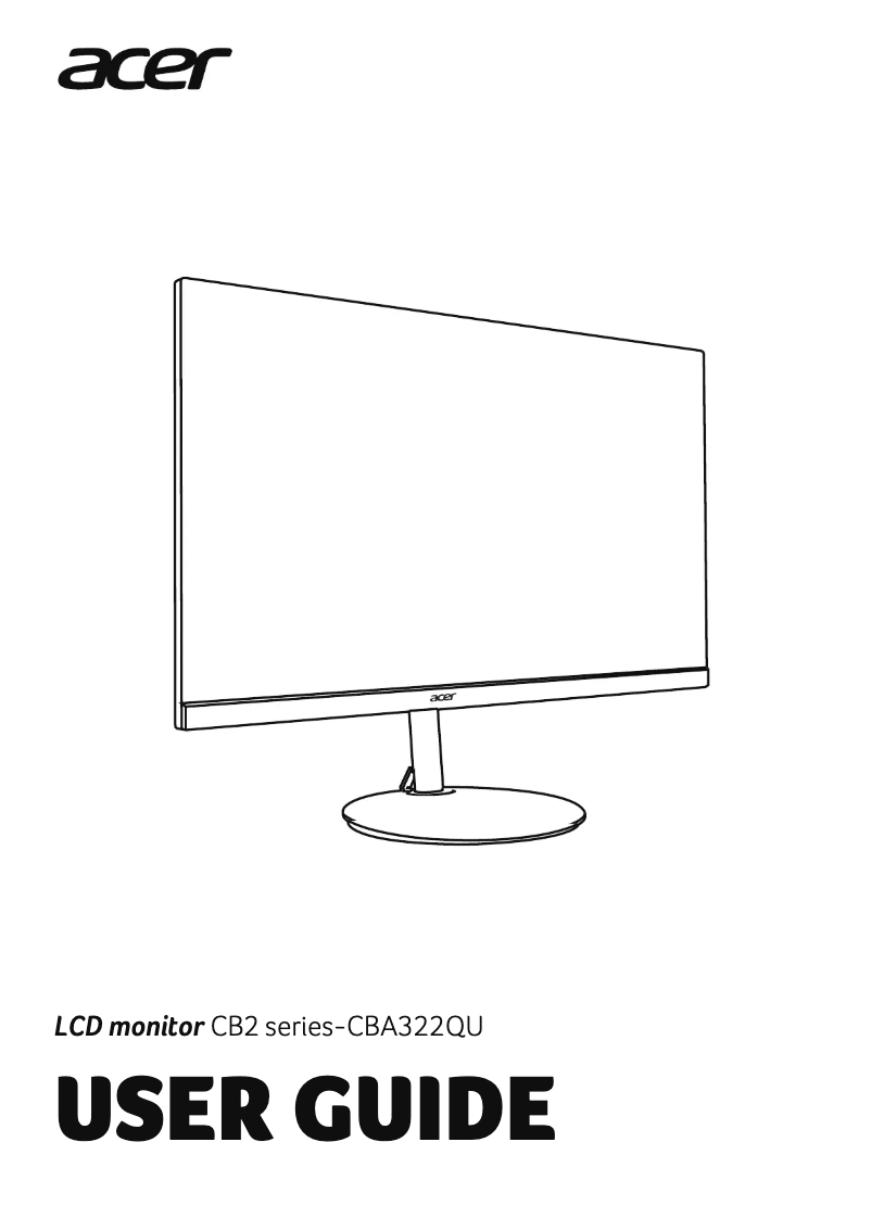 Page n°1 - Manuel utilisateur Acer CBA322QU
