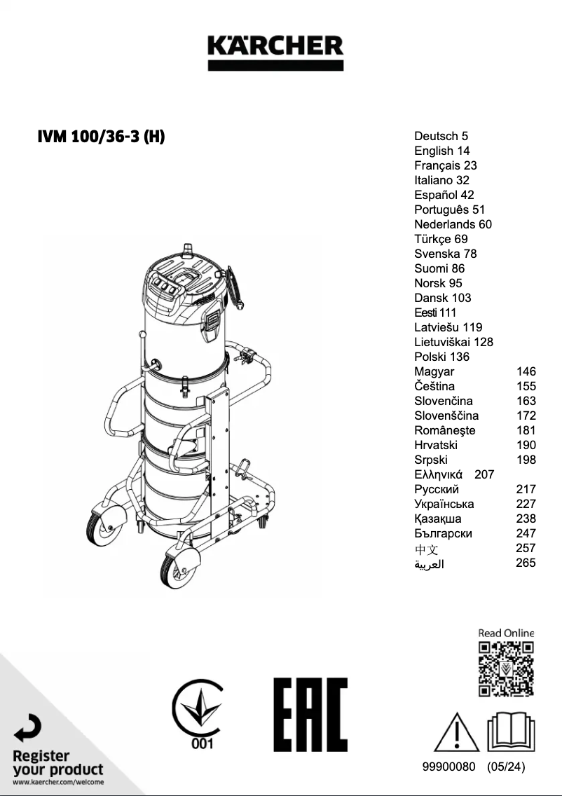 Image de la première page du manuel de l'appareil IVM 100/36-3