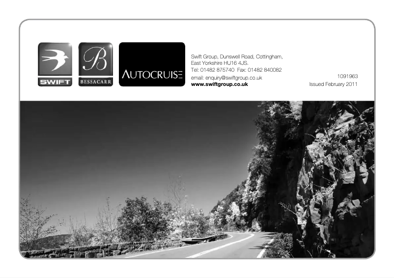 Página 1 del manual Manual de usuario Swift Sundance E400 (2011)