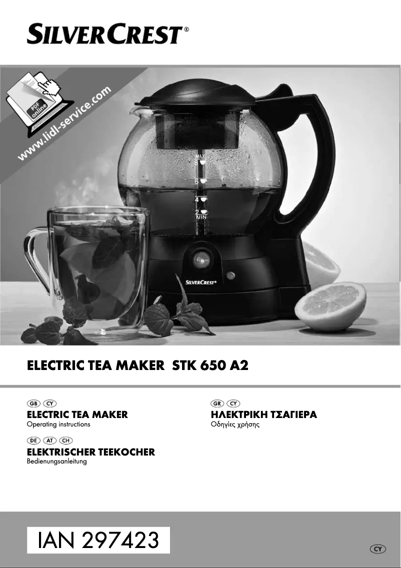 Page n°1 - Manuel utilisateur SilverCrest STK 650 A2