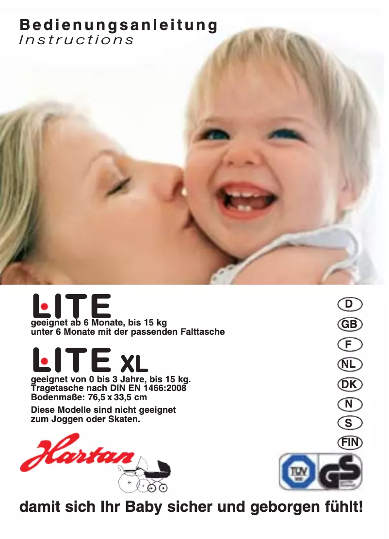 Page 1 de la notice Manuel utilisateur Hartan Lite XL