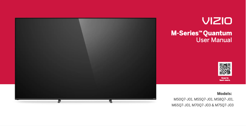 Page 1 de la notice Manuel utilisateur VIZIO M65Q7-J01