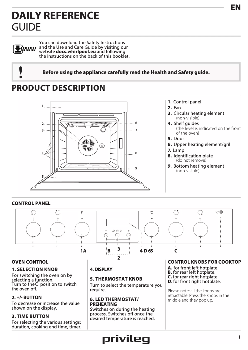 Imagen de la primera página del manual del dispositivo PHVR6 OH8V2 WS
