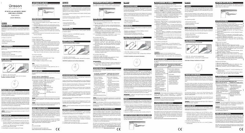 Page 1 de la notice Manuel utilisateur Oregon Scientific AD103