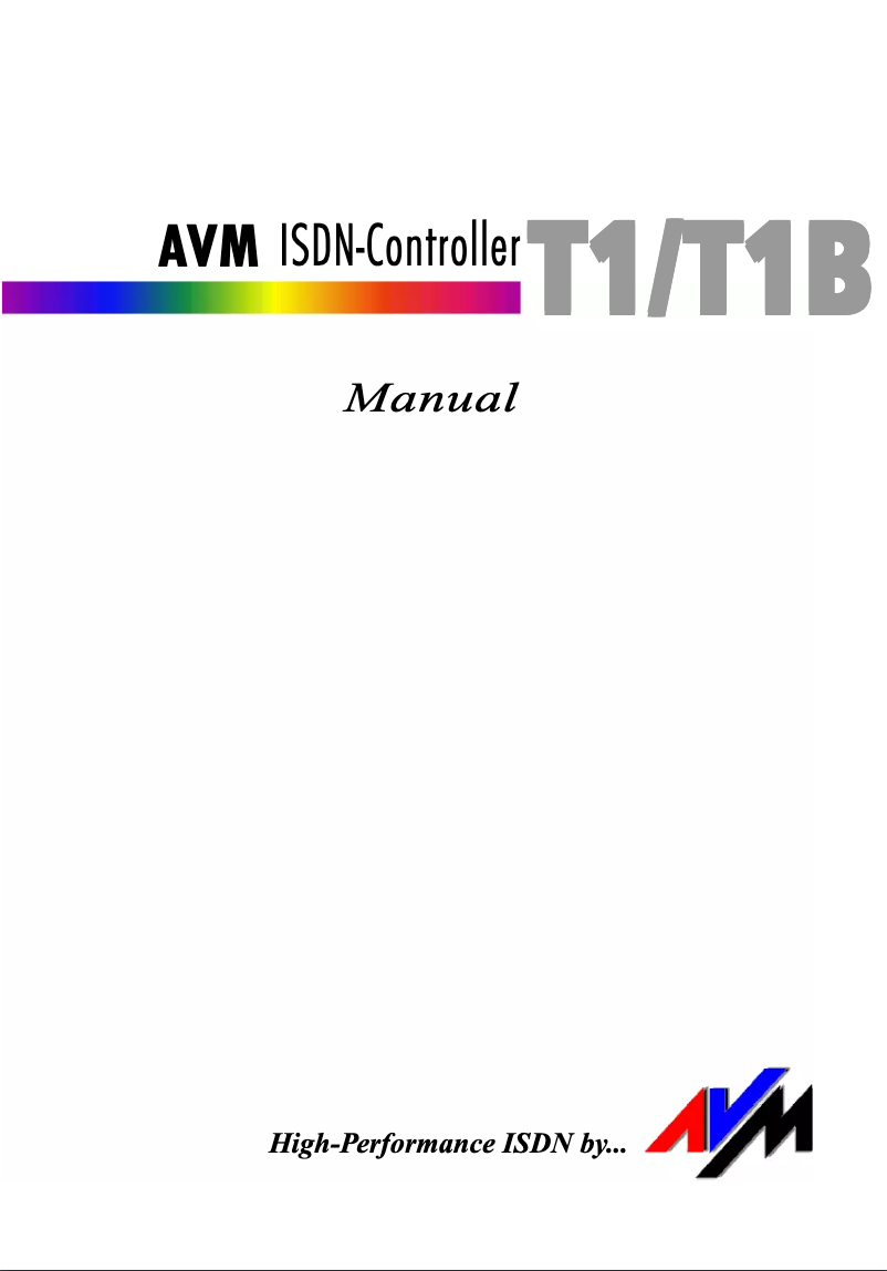 Image de la première page du manuel de l'appareil ISDN-Controller T1