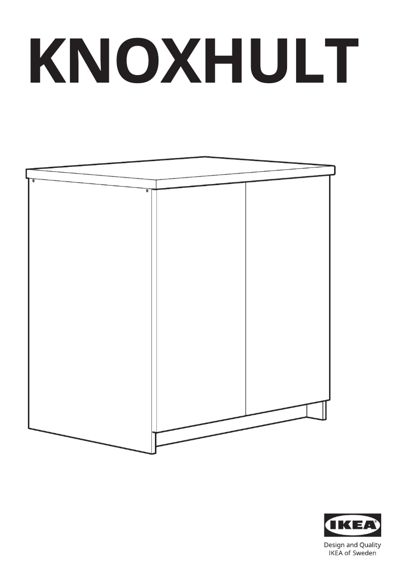 Página 1 del manual Manual de usuario Ikea KNOXHULT 403.342.52