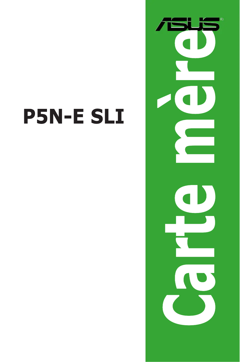 Page 1 de la notice Manuel utilisateur Asus P5N-E SLI