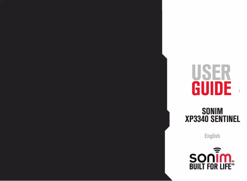 Page 1 de la notice Manuel utilisateur Sonim XP3340-E Sentinel